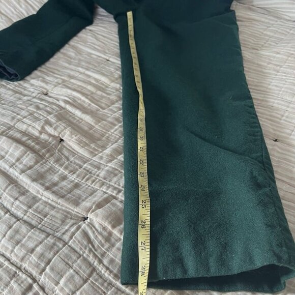 Giorgio Sant’Angelo Vintage Green 100% Merino Wool Pants Sz 4 / 6 Pleats Retro - Picture 10 of 10